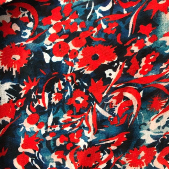 REISS Vali Ditsy Floral Print Dress Drop Waist Ruffle Hem Detail Sleeveless Sz 8 - Picture 11 of 15